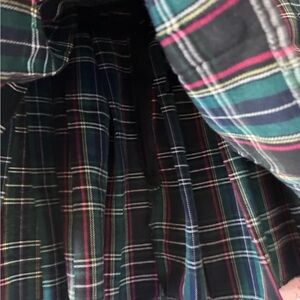 SHEIN Green and Red Plaid Skirt